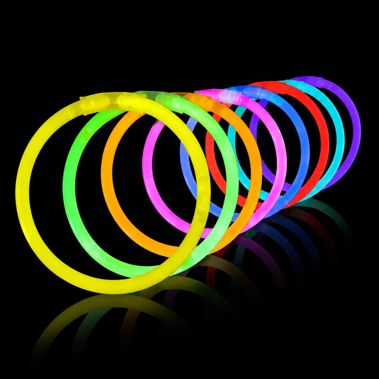 100 Pulseiras Glow luminosas fluorescentes neon