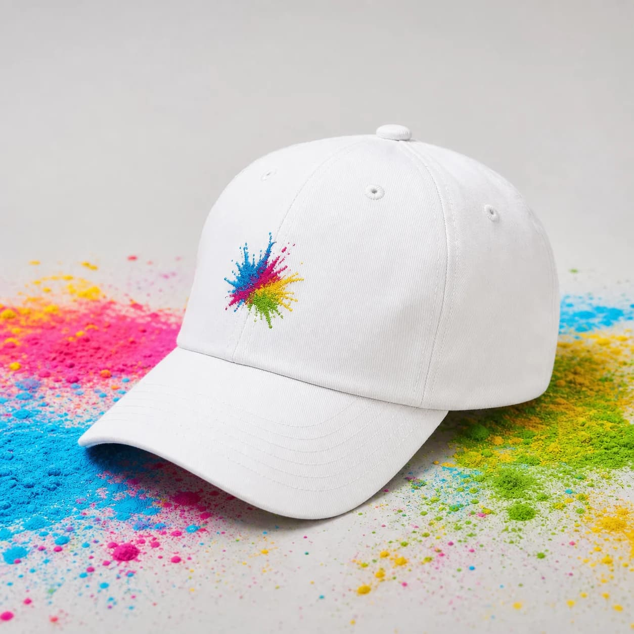 Boné branco personalizável para equipas e eventos