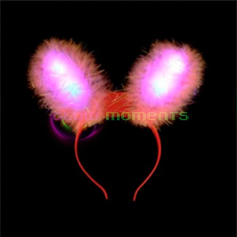 Orelhas de Coelho com Leds