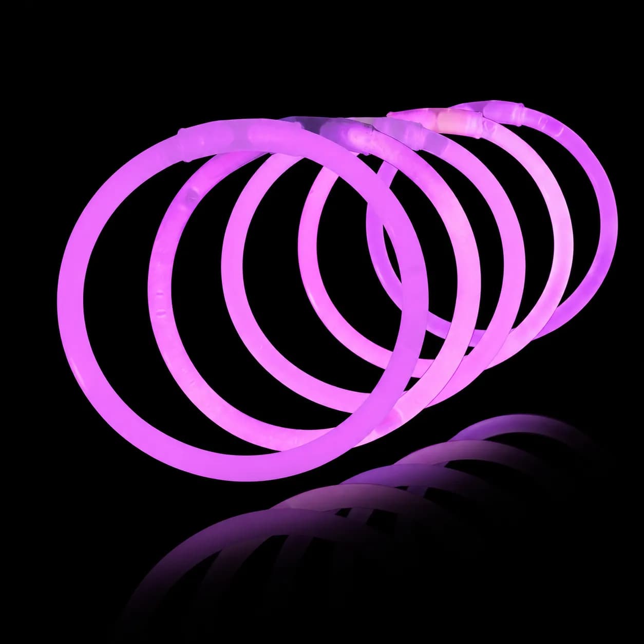 50 pulseiras glow luminosas fluorescentes neon cor única